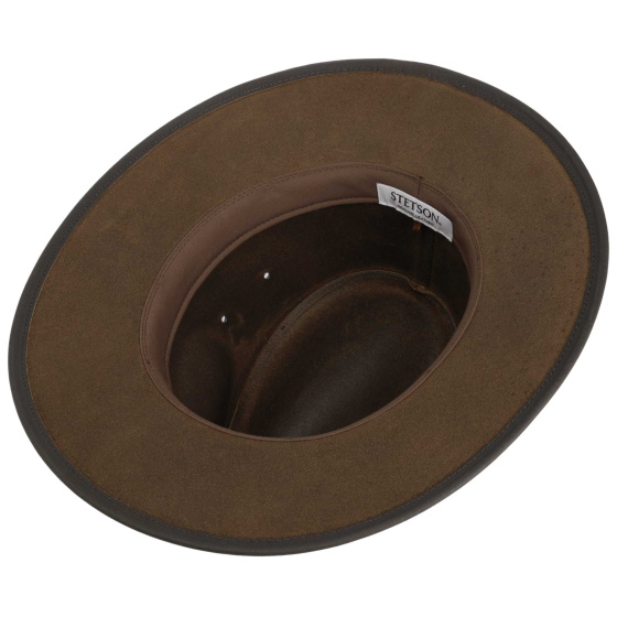 Traveller Hat Spokane Brown Leather - Stetson