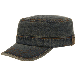Washed Denim Military Cotton Cap - Stetson