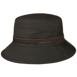 Bob Huntsville Waxed Coton Marron UPF 40+ - Stetson