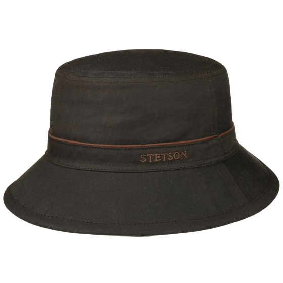 Bob Huntsville Waxed Coton Marron UPF 40+ - Stetson