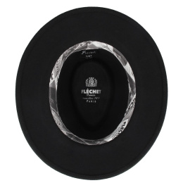 Chapeau Traveller Langres Crushable Feutre Noir - Flechet