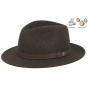 Chapeau Traveller Mouthe Crushable Feutre Marron - Flechet