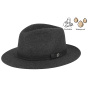 Traveller Mouthe Crushable Anthracite Felt Hat - Flechet