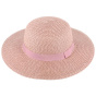 Elena Purple Paper Straw Wide-Brimmed Hat - Traclet