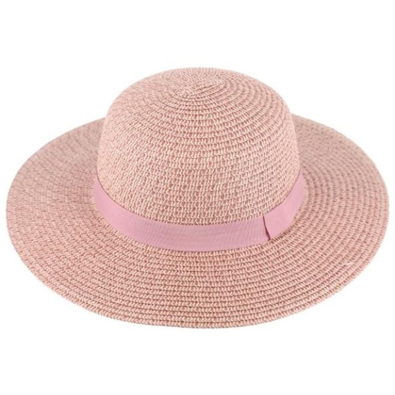 Capeline Eléna Paille Papier Mauve - Traclet