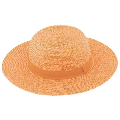 Capeline Eléna Paille Papier Orange - Traclet