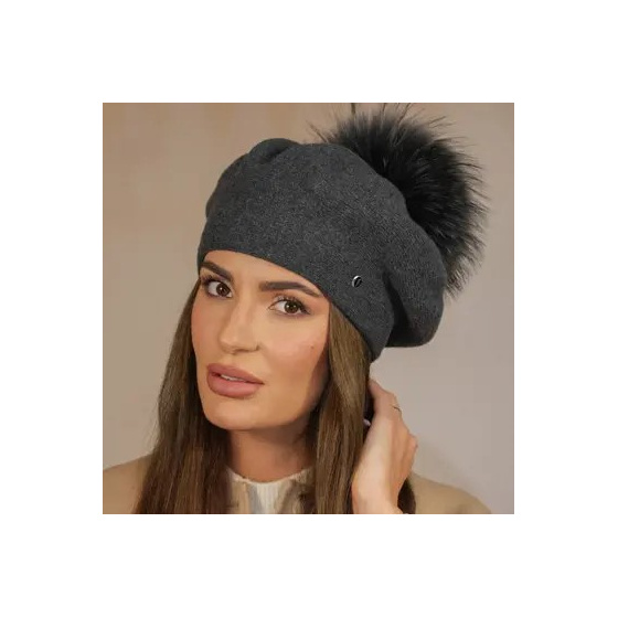 Women's Lucie Beret with Pompom - Fléchet