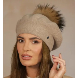 Women's Lucie Beret with Pompom - Fléchet