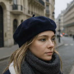Béret Basque Polaire Bleu - Traclet