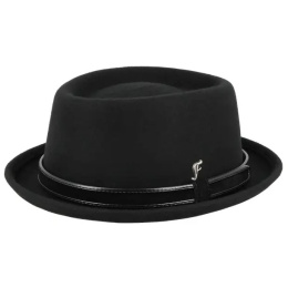 Chapeau Porkpie Pistoia Feutre Noir - Fléchet