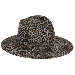 Chapeau Fedora Teramo Léopard Laine - Fléchet