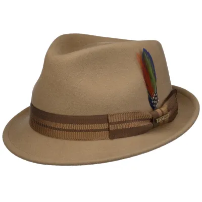 Chapeau Trilby Crotone Feutre Woolfelt Beige - Stetson