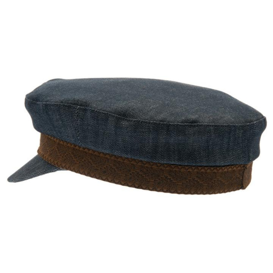 Blue denim sailor cap Båtsman Organic Denim