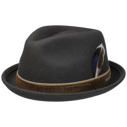 Trilby Hat Faenza Woolfelt Felt Anthracite - Stetson