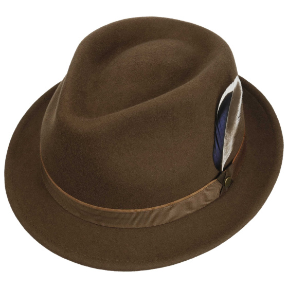 Camel Woolfelt Trilby Hat - Stetson