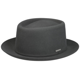 Chapeau Porkpie Brindisi Laine Woolfelt Gris - Stetson