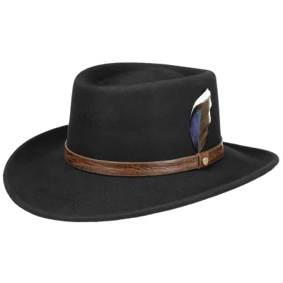 Chapeau Gambler VitaFelt Noir - Stetson