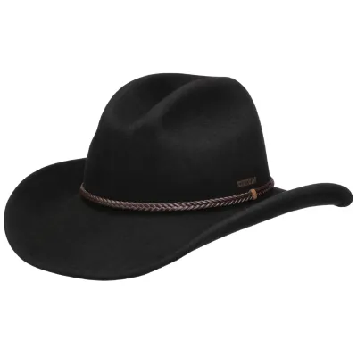 Stetson Black Felt Western Bolzano Hat Reference: 22407 | Traclet Hat Shop