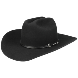 Chapeau Western Deadwood Woolfelt Noir - Stetson