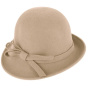 Chapeau Cloche Lidia Feutre Laine Beige - Traclet