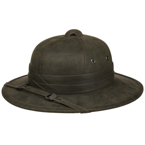 Brown Pith Helmet Colonial Hat UPF 80 - Stetson