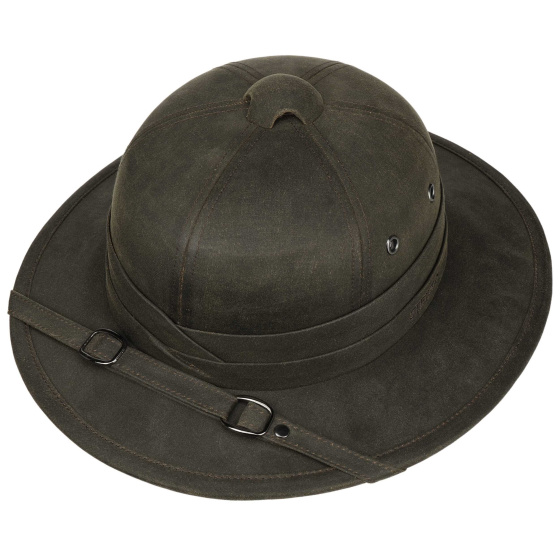 Brown Pith Helmet Colonial Hat UPF 80 - Stetson