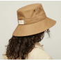 Dark Khaki Wide Brim Canvas Bucket Hat UPF 50+ - Tilley