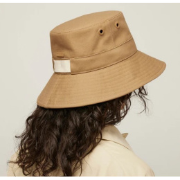 Dark Khaki Wide Brim Canvas Bucket Hat UPF 50+ - Tilley