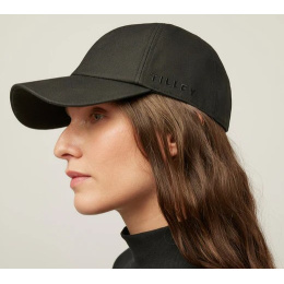 Casquette Baseball Wax Coton Ciré Noire - Tilley