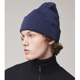 Bonnet Le Merino Laine Bleu Marine - Tilley