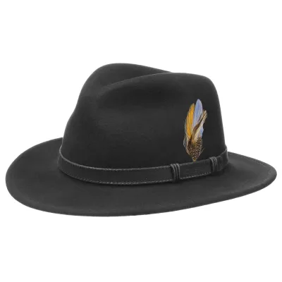 Chapeau Traveller Rutherford Vitafelt Noir - Stetson