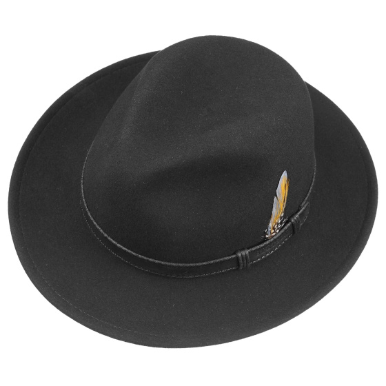 Chapeau Traveller Rutherford Vitafelt Noir - Stetson