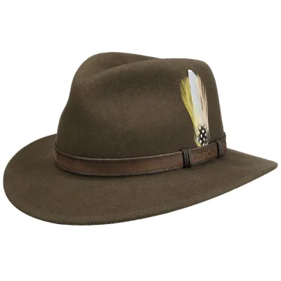 Chapeau Traveller Rutherford Vitafelt Taupe - Stetson