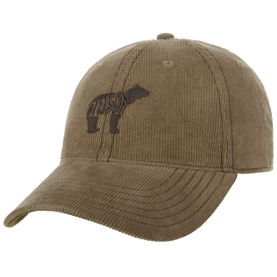 Beige Bear Velvet Baseball Cap - Stetson