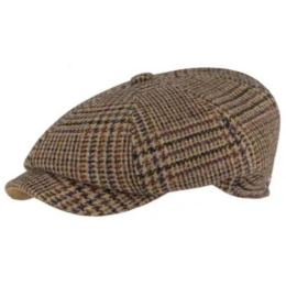 copy of Brown Herringbone Wool Irish Cap - Fléchet