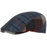 Cosenza Patchwork Virgin Wool Flat Cap - Flechet ref 22444 traclet hat shop
