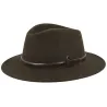 Chapeau Traveller Langres Crushable Feutre Kaki  - Flechet