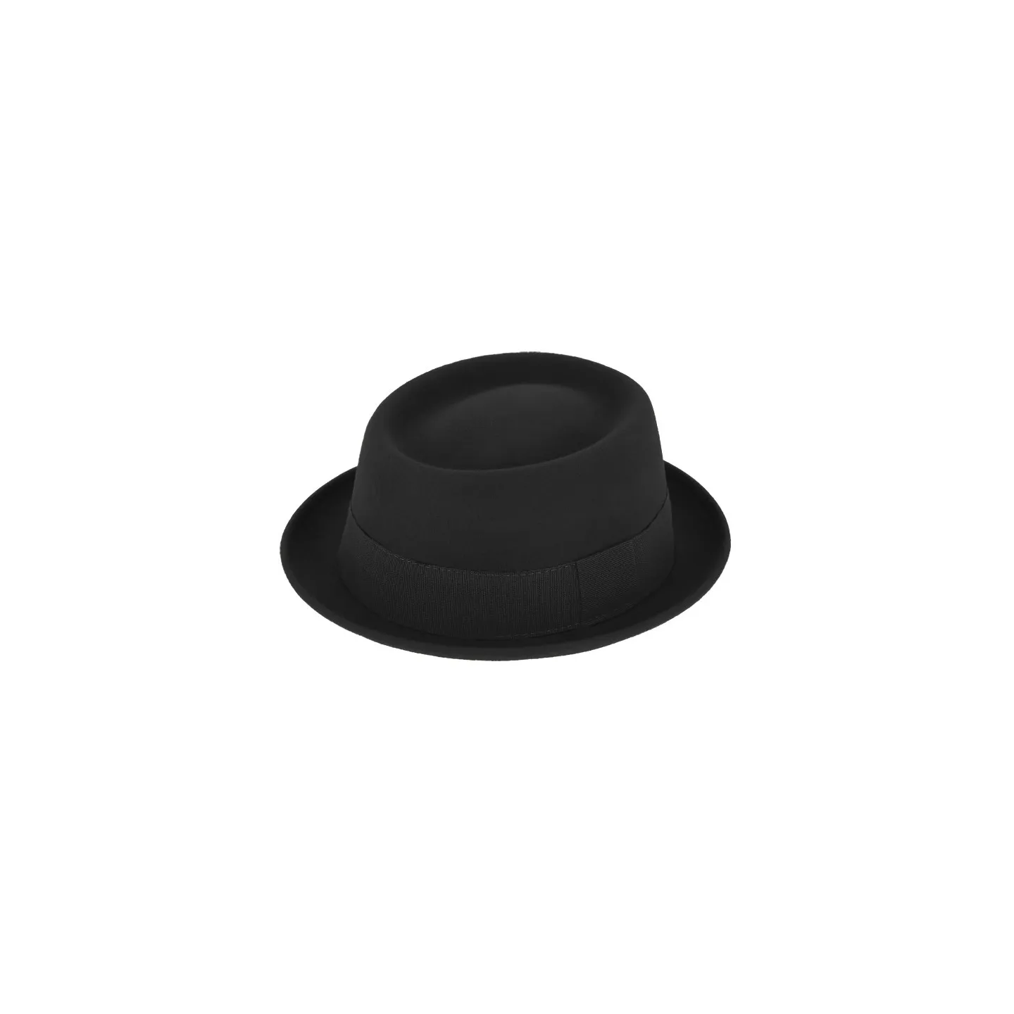 Chapeau Porkpie Salerne Feutre Laine Noir - Traclet