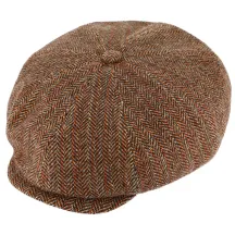 Irish Cap Andria Virgin Wool Cognac - Traclet Reference: 22451 | Traclet Hat Shop