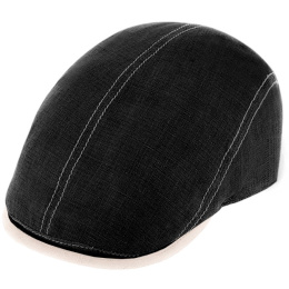 Curved Cap Giovanni Linen Black UPF 50+ - Traclet