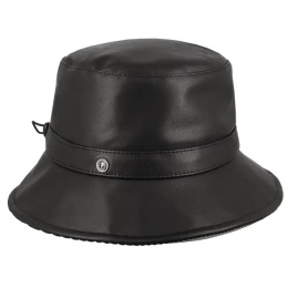 Chapeau Cloche Modica Cuir Noir - Flechet
