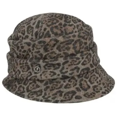 Leopard Potenza Cloche Hat - Flechet Reference: 22460 | Traclet Hat Shop