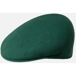 Casquette Plate 504 Laine Émeraude - Kangol