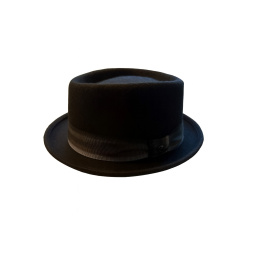 Chapeau Porkpie Crooner - Noir