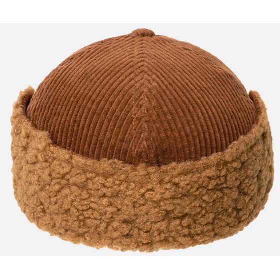 Casquette Cozy Cord Cache-Oreilles Camel - Kangol Casquette Cozy Cord Cache-Oreilles Camel - Kangol