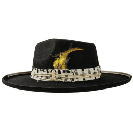 Black Wool Traveller Lounge Hat - American Hat Makers