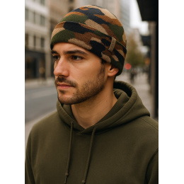 Bonnet Le Merino Laine Camouflage - Tilley