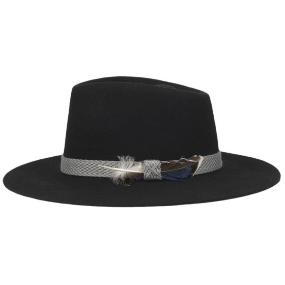 Traveller Callery Felt Hat in Black - Hatland