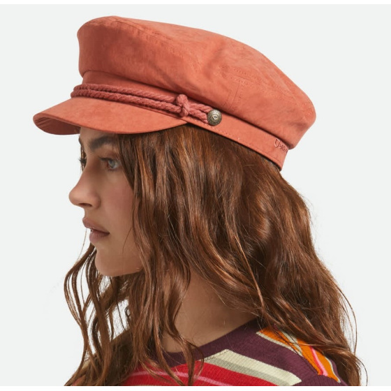 Fiddler Terracotta Brushed Sailor Cap - Brixton Fiddler Terracotta Brushed Sailor Cap - Brixton