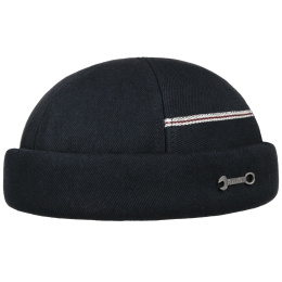 Navy Selvage Denim Garage Docker Cap - Stetson